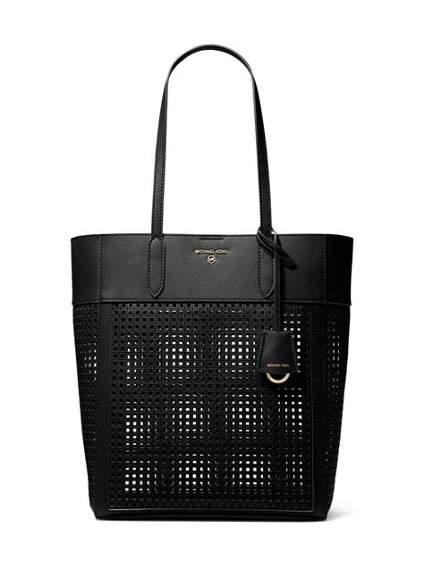 michael michael kors sinclair large perforated leather tote bag|Michael Kors medium tote bags.